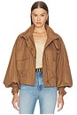 view 1 of 5 Valiant Drill Biker Jacket in Taupe