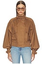 view 2 of 5 Valiant Drill Biker Jacket in Taupe