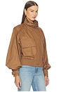 view 4 of 5 Valiant Drill Biker Jacket in Taupe