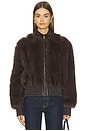 view 2 of 5 Valiant Faux Fur Jacket in Brown