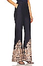 view 2 of 4 Natura Flare Pant in Navy Paisley