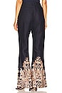 view 3 of 4 Natura Flare Pant in Navy Paisley