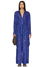 view 4 of 4 Ottie Relaxed Pant in Blue Paisley