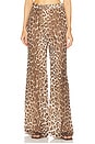 view 1 of 6 Illustration Flare Pant in Chocolate Leopard