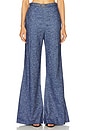 view 1 of 6 Eden Chambray Flare Pant in Chambray