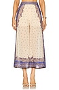 view 1 of 6 MAXINE 와이드렉 크롭 팬츠 in Purple Paisley
