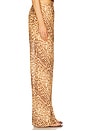 view 3 of 6 Cascadian Bias Pant in Tan Leopard
