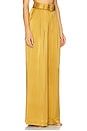 view 2 of 6 Silk Tuck Pant in Olive