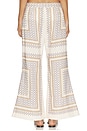 view 4 of 6 Cropped Flare Pant in Cream & Navy Geo