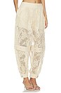 view 2 of 6 Luna Lace Harem Pant in Cream