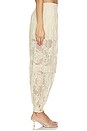 view 3 of 6 Luna Lace Harem Pant in Cream