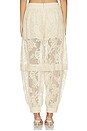 view 4 of 6 Luna Lace Harem Pant in Cream
