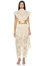 view 5 of 6 Luna Lace Harem Pant in Cream