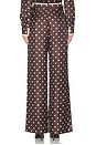 view 4 of 6 Dot Straight Pant in Chocolate Dot