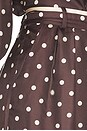 view 6 of 6 Dot Straight Pant in Chocolate Dot