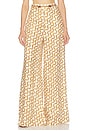 view 1 of 6 PANTALON JAMBES LARGES AVEC CEINTURE in Cream Ribbon
