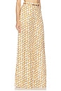 view 2 of 6 PANTALON JAMBES LARGES AVEC CEINTURE in Cream Ribbon