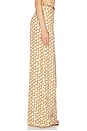 view 3 of 6 PANTALON JAMBES LARGES AVEC CEINTURE in Cream Ribbon