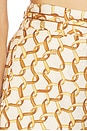 view 6 of 6 PANTALON JAMBES LARGES AVEC CEINTURE in Cream Ribbon