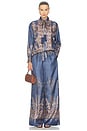 view 6 of 6 Valiant Track Pant in Navy Paisley