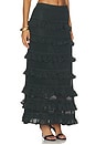 view 2 of 6 FALDA VALIANT FRILL MIDI  in Metallic Bottle Green