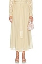 view 1 of 6 Valiant Sash Midi Skirt in Cream