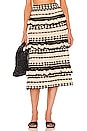 view 1 of 4 Midi Skirt in Black & Cream