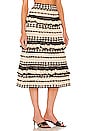 view 2 of 4 Midi Skirt in Black & Cream