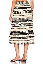 view 3 of 4 Midi Skirt in Black & Cream