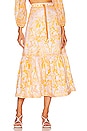 view 1 of 5 Frill Hem Skirt in Yellow Palm