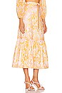 view 2 of 5 Frill Hem Skirt in Yellow Palm