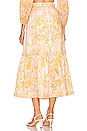 view 3 of 5 Frill Hem Skirt in Yellow Palm