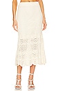view 1 of 4 Devi Textured Skirt in Cream