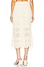 view 3 of 4 Devi Textured Skirt in Cream