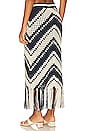 view 3 of 4 Chintz Crochet Skirt in Cream & Navy