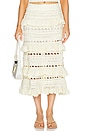 view 1 of 4 Waverly Crochet Midi Skirt in Cream