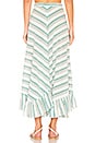 view 3 of 4 FALDA MAXI KALI in Green Stripe