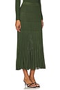 view 2 of 6 Pleated Midi Skirt in Forest