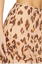 view 6 of 6 Illuminate Asymmetric Skirt in Peach Leopard