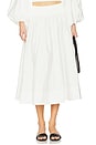 view 1 of 6 Poplin Skirt in Ivory