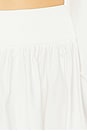view 6 of 6 Poplin Skirt in Ivory