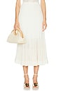 view 1 of 6 Illuminate Pleated Frill Skirt in Ivory