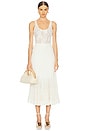 view 5 of 6 Illuminate Pleated Frill Skirt in Ivory