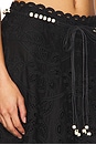 view 6 of 6 Rhiannon Embroidered Skirt in Black