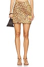 view 1 of 6 Coco Beaded Fringe Skirt in Leopard