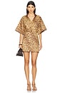 view 5 of 6 Coco Beaded Fringe Skirt in Leopard
