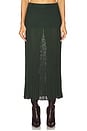 view 1 of 6 Pleated Midi Skirt in Dark Green