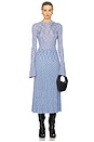 view 5 of 6 SAIA MIDI MOULINE in Blue Multi