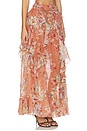 view 2 of 6 Awaken Ruffle Skirt in Cinnamon Floral
