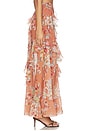 view 3 of 6 Awaken Ruffle Skirt in Cinnamon Floral